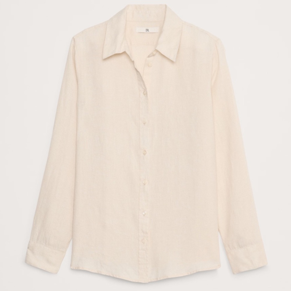 Banana Republic Linen Style Collared Shirt